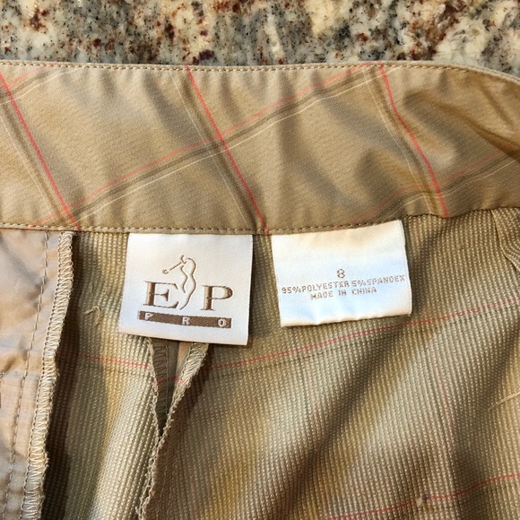 EP PRO From Afar Tan/Salmon Stretch Golf Shorts - Picture 5 of 7